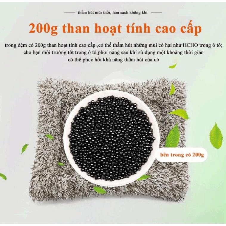 Cún con lông mượt khử mùi than hoạt tính trên ô tô 25cm ảnh thật