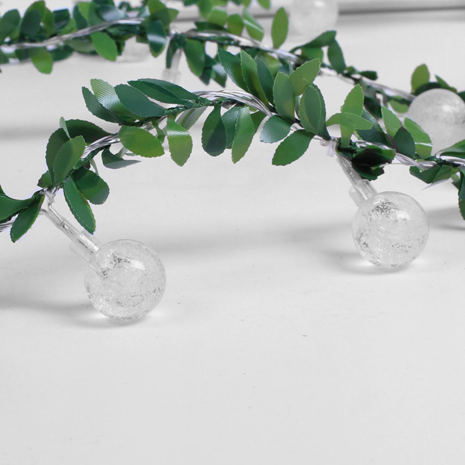 Dây đèn led 20 bóng hình tròn ánh sáng trắng ấm trang trí giáng sinh sân vườn