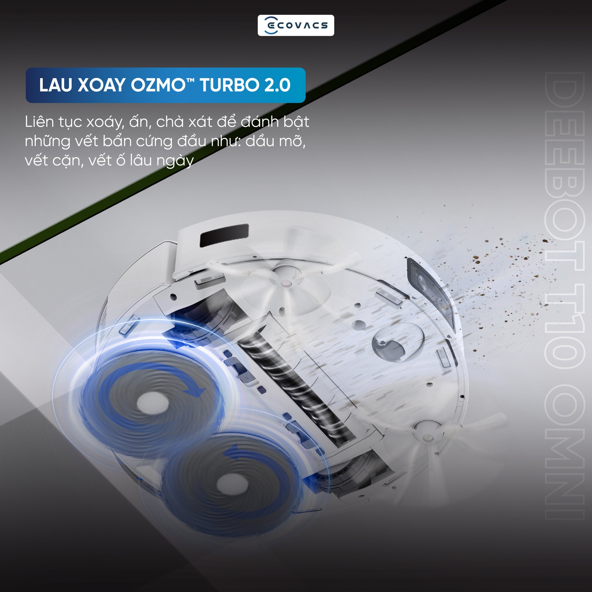 Khăn lau xoay dành cho Ecovacs T10 Omni/ T10 Turbo_Hàng chính hãng