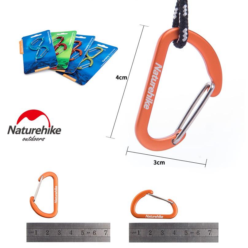 Móc nhôm, móc D siêu nhẹ, đa năng 4cm Naturehike NH15A004-H