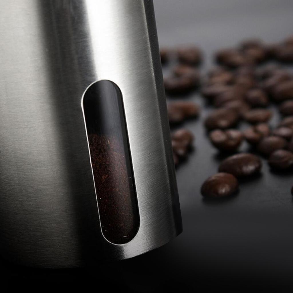 Stainless Steel Ceramic Burr Manual Coffee Grinder Portable Hand Crank Mill
