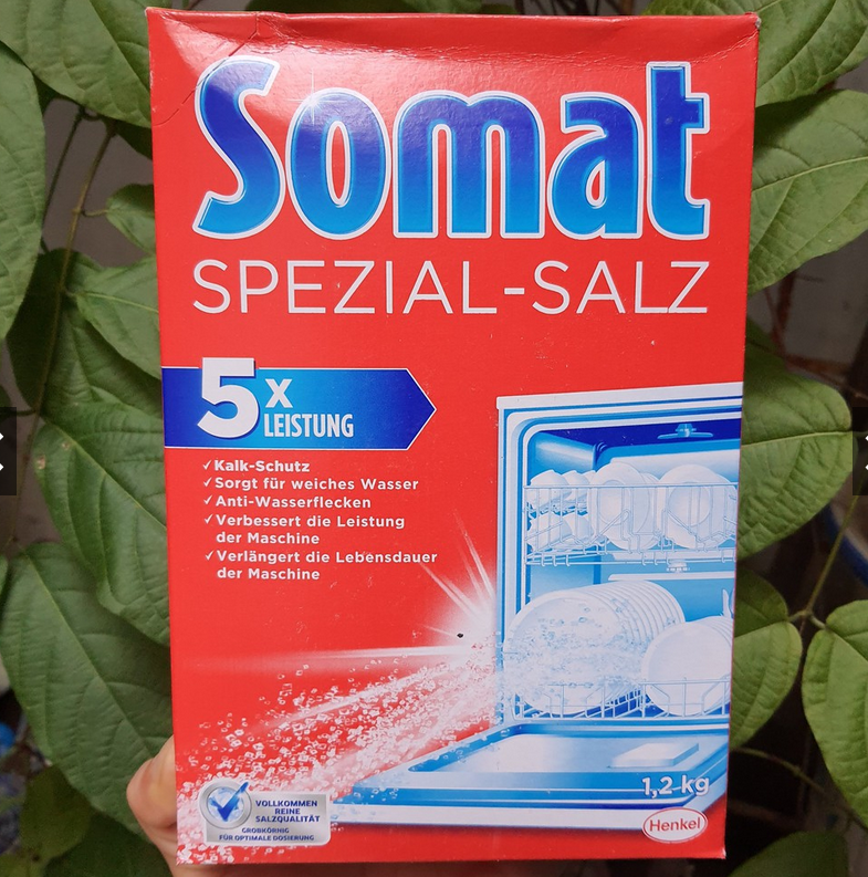 Combo 2 hộp muối rửa Bát - Ly Somat 1.2kg - Đức