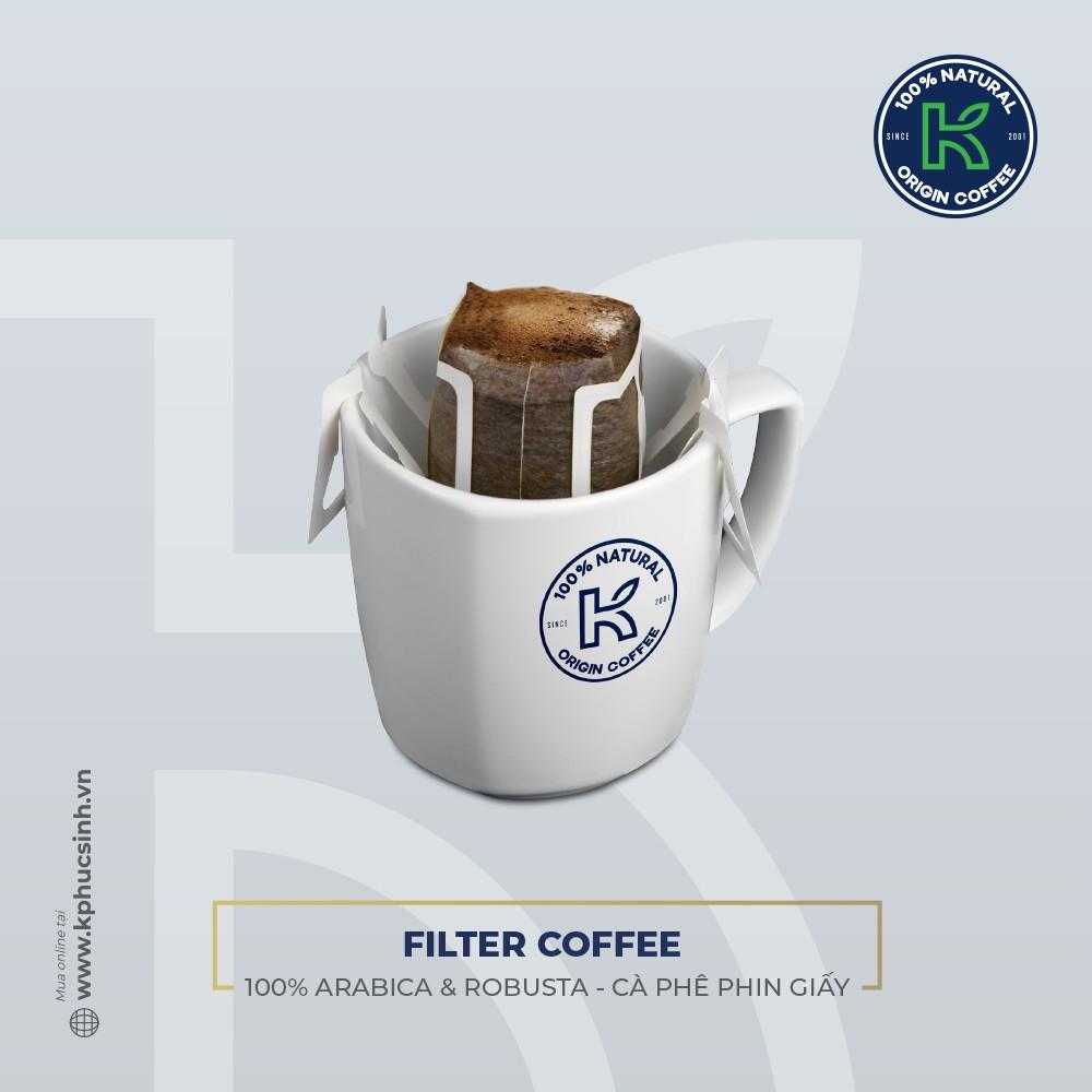 Cà Phê Phin Giấy K Coffee Filter BLue Sơn La (105g / Túi)