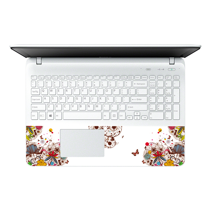 Miếng Dán Decal Dành Cho Laptop Mẫu Hoa Văn LTHV-120