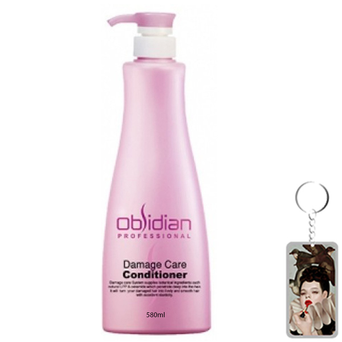 Dầu xả tái tạo tóc Obsidian Professional Damage Care Conditioner Hàn Quốc 580ml tặng kèm móc khoá