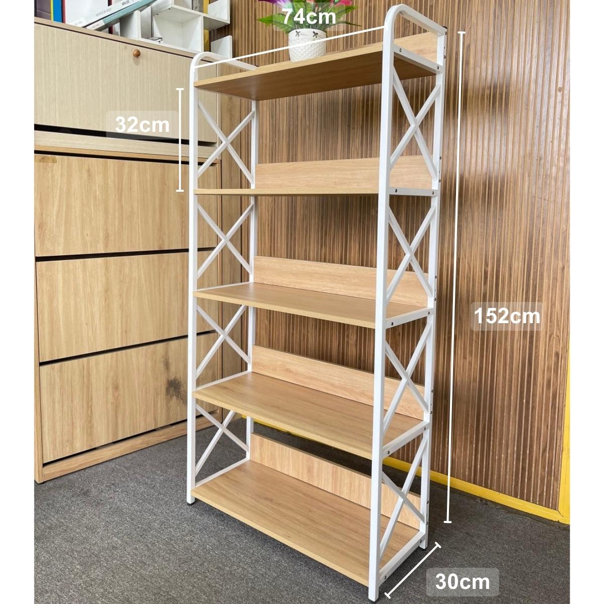Kệ đựng đồ khung sắt mặt gỗ - Hàng xuất cứng cáp, đầy đủ phụ kiện lắp ráp - Chính hãng TIDO