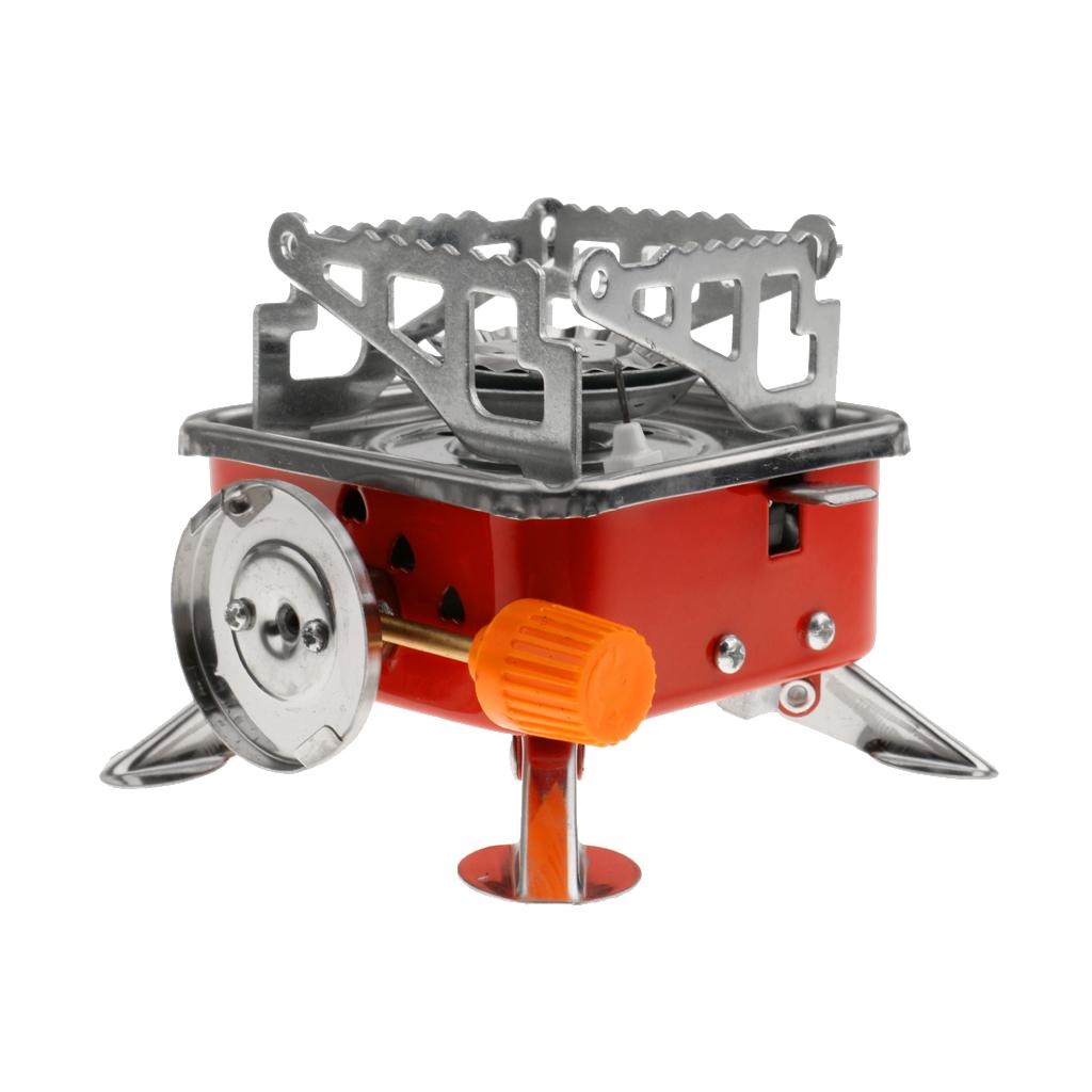 Outdoor Portable Square-Shaped Gas Butane Burner Camping Hiking Picnic Stove