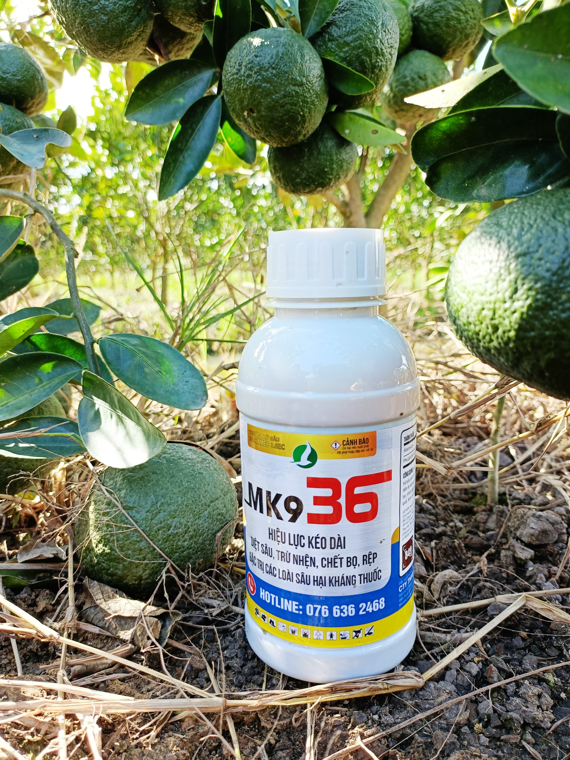 MK9 36 CHAI 450ML - Đặc trị Bọ trĩ ; Sâu cuốn lá, nhện gié/ Lúa ; Sâu tơ, dòi đục lá/ Rau màu; Sâu vẽ bùa, nhện đỏ/ Cây ăn quả