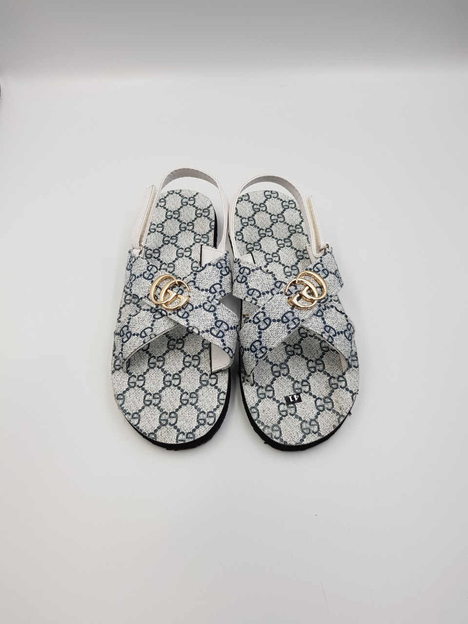 Sandals đế bằng nam đế màu xanh g quai kẹp cùng màu size từ 38 nam đến 43 nam