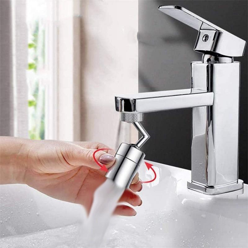 Đầu Nối Vòi Nước Inox Thông Minh Tăng Áp Xoay 720 Độ Cao Cấp