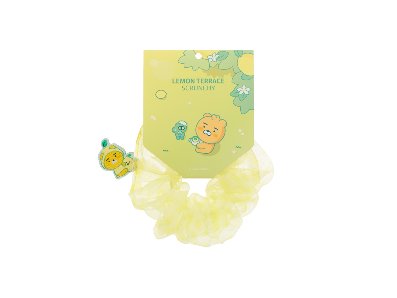 Dây Chun Buộc Tóc Lemon Terrace Ryan Kakao Friends Chính Hãng