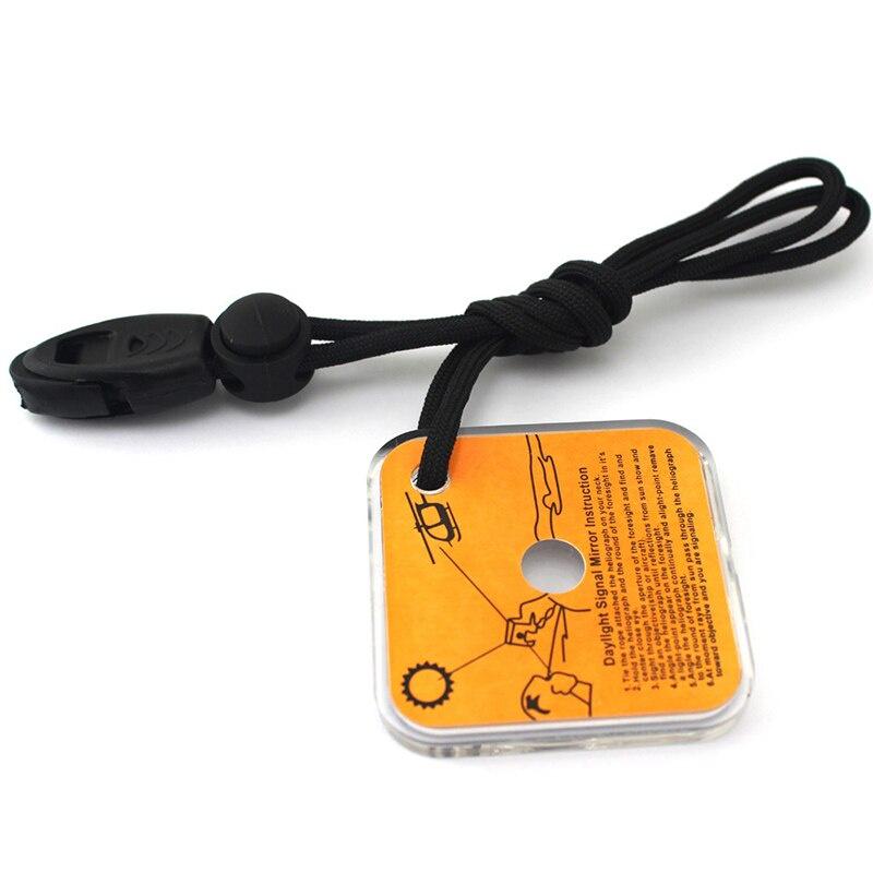 Multifunction Mini Signal Mirror Rescue Survival Mirror Survival Tool Hanging Belt Outdoor Tools Hiking Camping Tool Wholesale