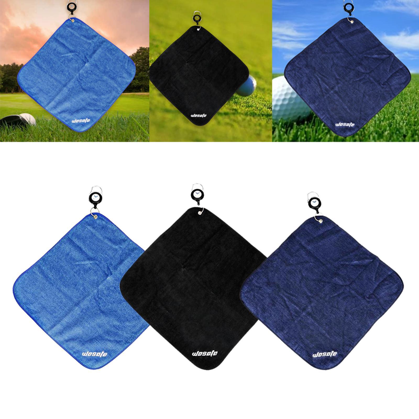 3Pcs Microfiber Golf Towel Sweat-Absorbent Cleaning Cloth