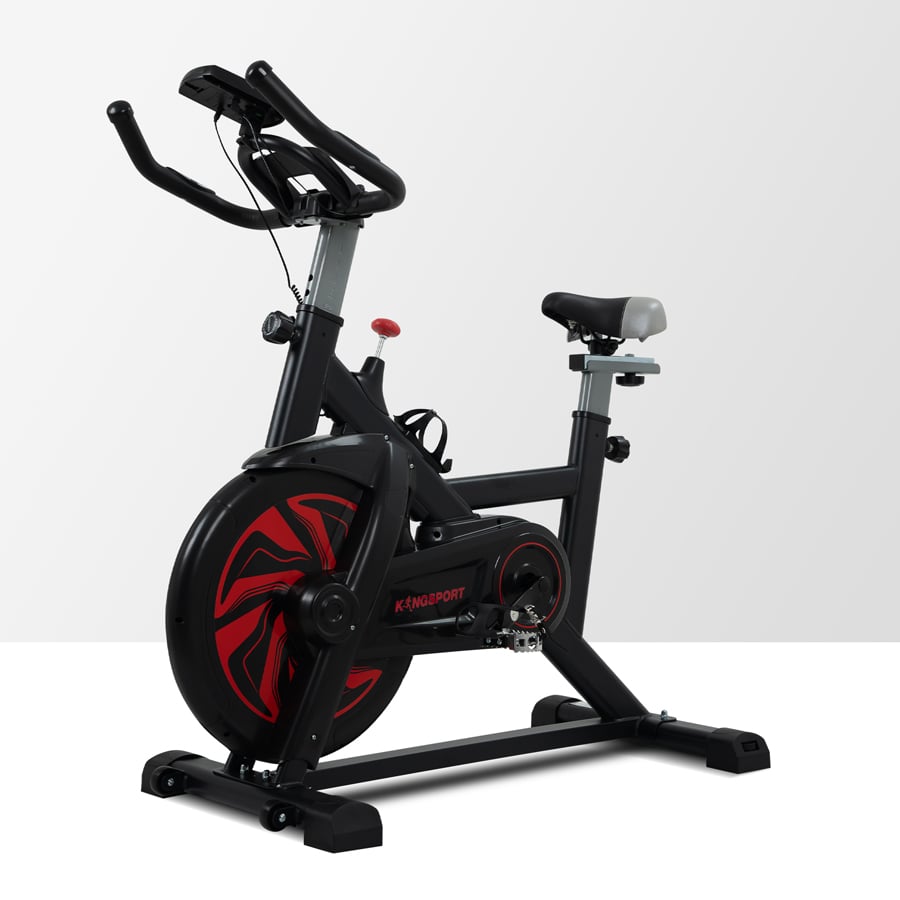 Xe đạp tập KINGSPORT KS-107 khung sườn chắc chắn, chuyển động êm ái, kháng lực mạnh mẽ, cân nặng phù hợp từ dưới 75-80kg
