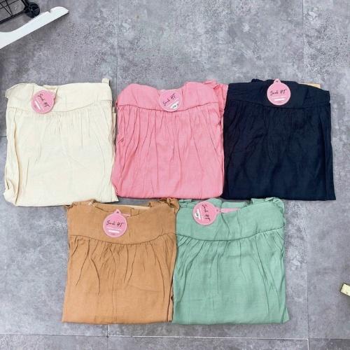 Đồ ngủ,sét đũi mặc nhà nữ mùa hè áo 2 dây quần short cạp chun vải đũi mềm mát cao cấp