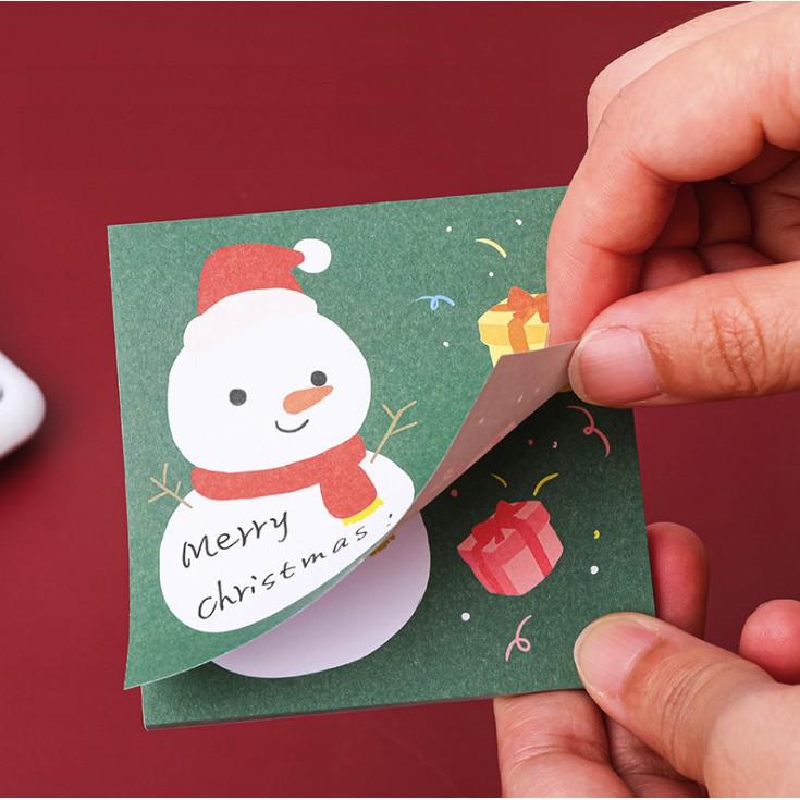 Giấy Noted/ Ghi Chú 50 Tờ Giáng Sinh Noel Dễ Thương