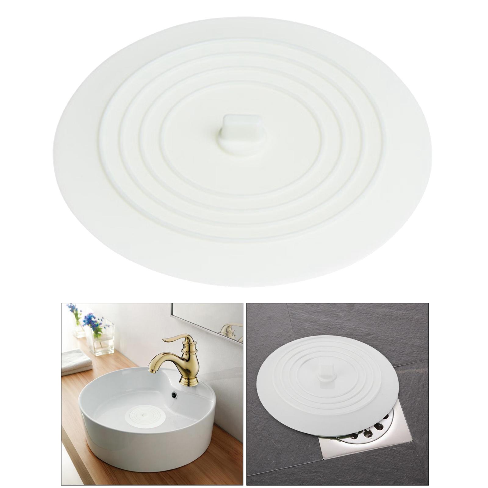 Silicone Tub Stopper Bathtub Drain Stopper Sealing Sink Stopper White