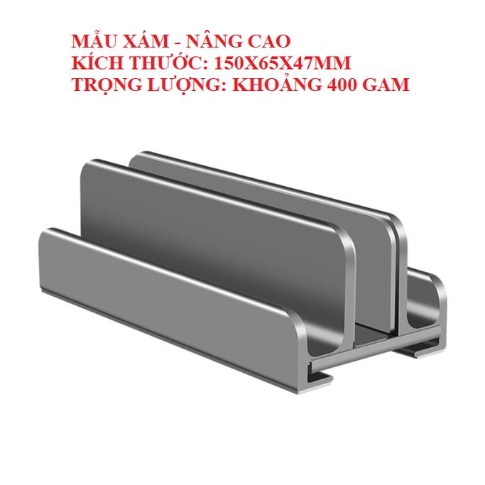 Giá đỡ Laptop Macbook, Máy tính bảng, Ipad Surface bằng nhôm nguyên khối dựng gọn gàng, chắc chắn.