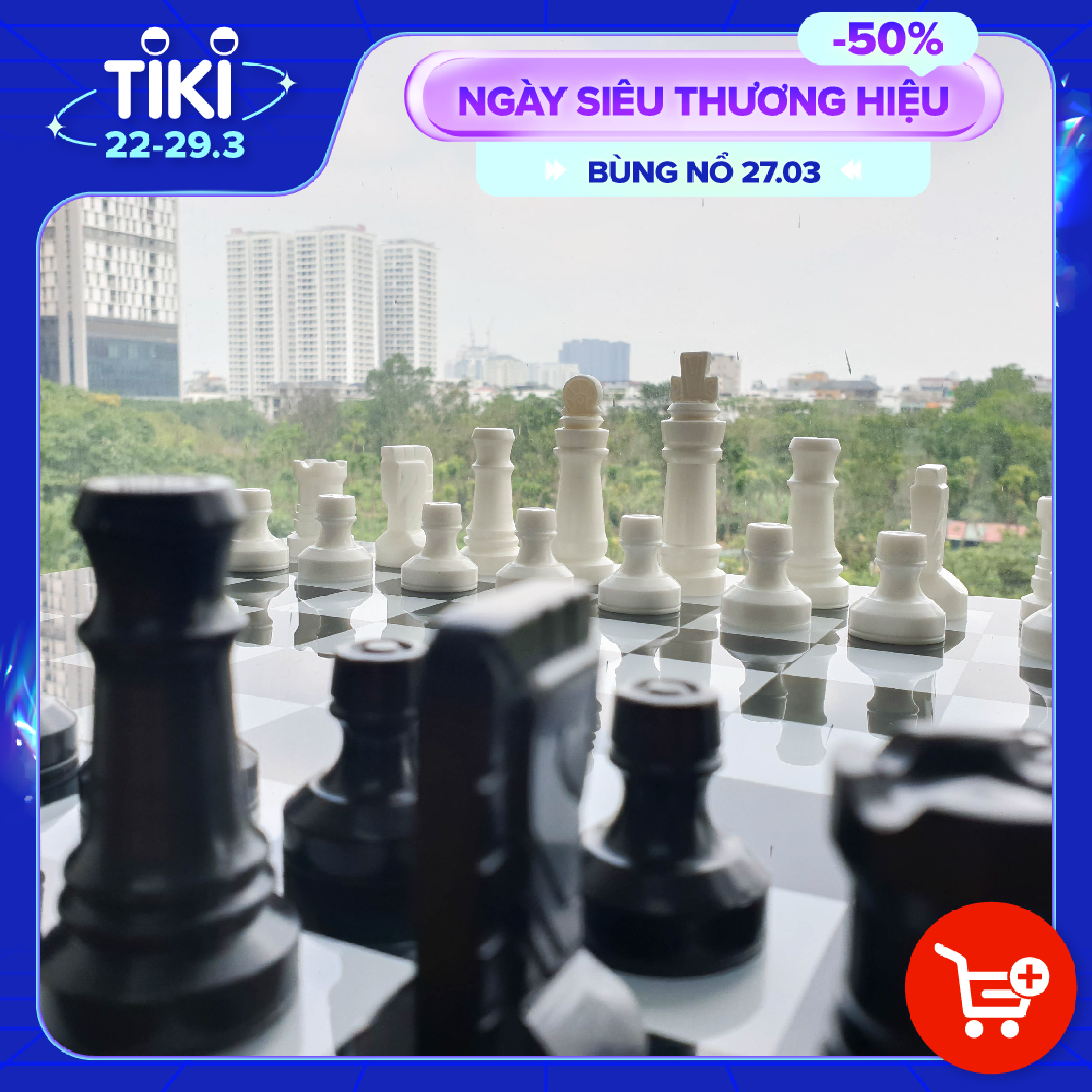 Bộ Cờ Vua Bàn Vuông B Square Chess Made in Vietnam, Đồ Chơi Trẻ Em (Handmade)