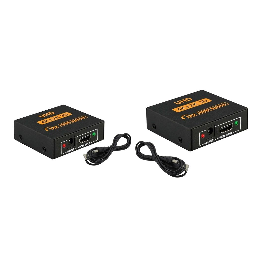 2x 1080P 3D 1 in 2 4K HDCP 1.4 Stripper HDMI Splitter Switcher for 3D HDTV