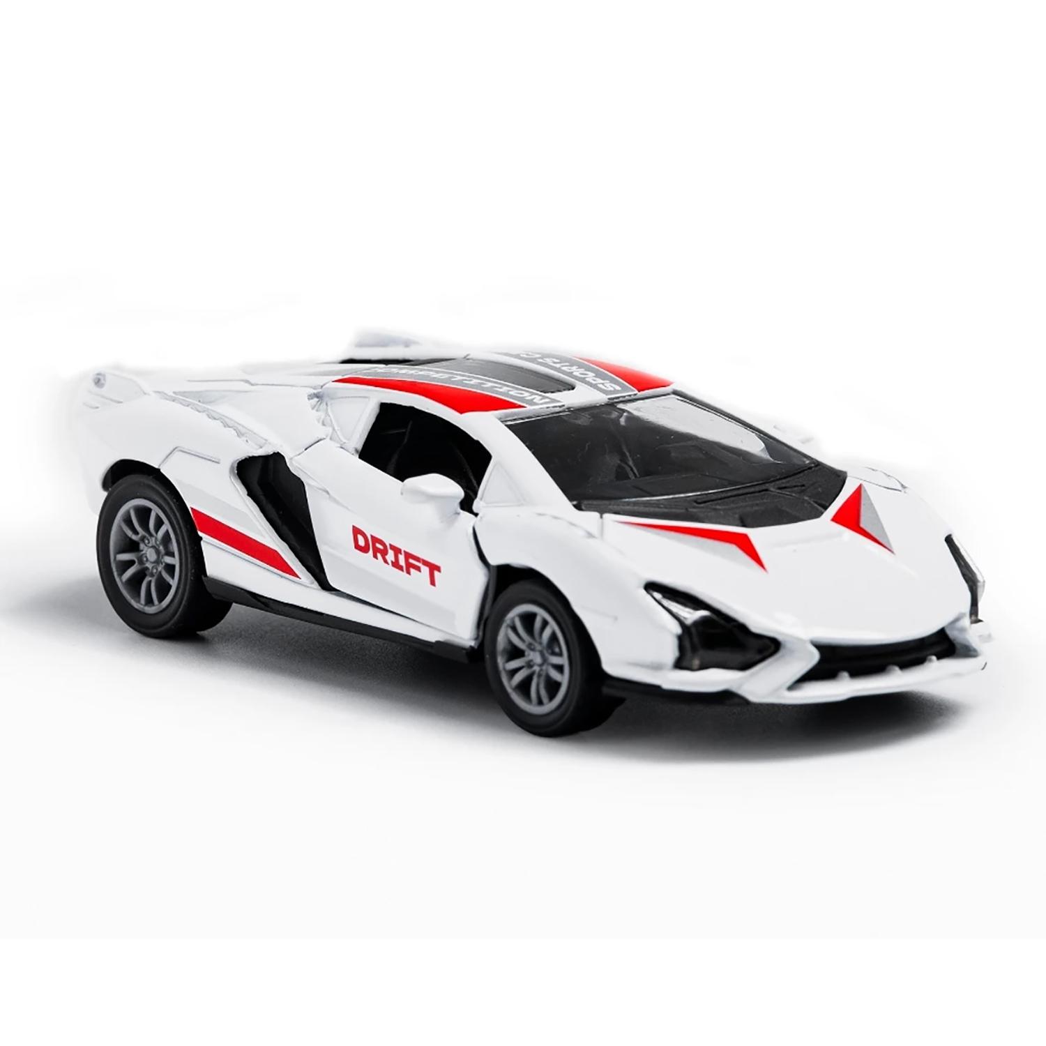 Đồ Chơi Mô Hình Xe Hợp Kim Chạy Đà - Alloy Pull Back Car - Toys&amp;Joys 53251 - Xe Đua L Hai Cửa - Màu Trắng