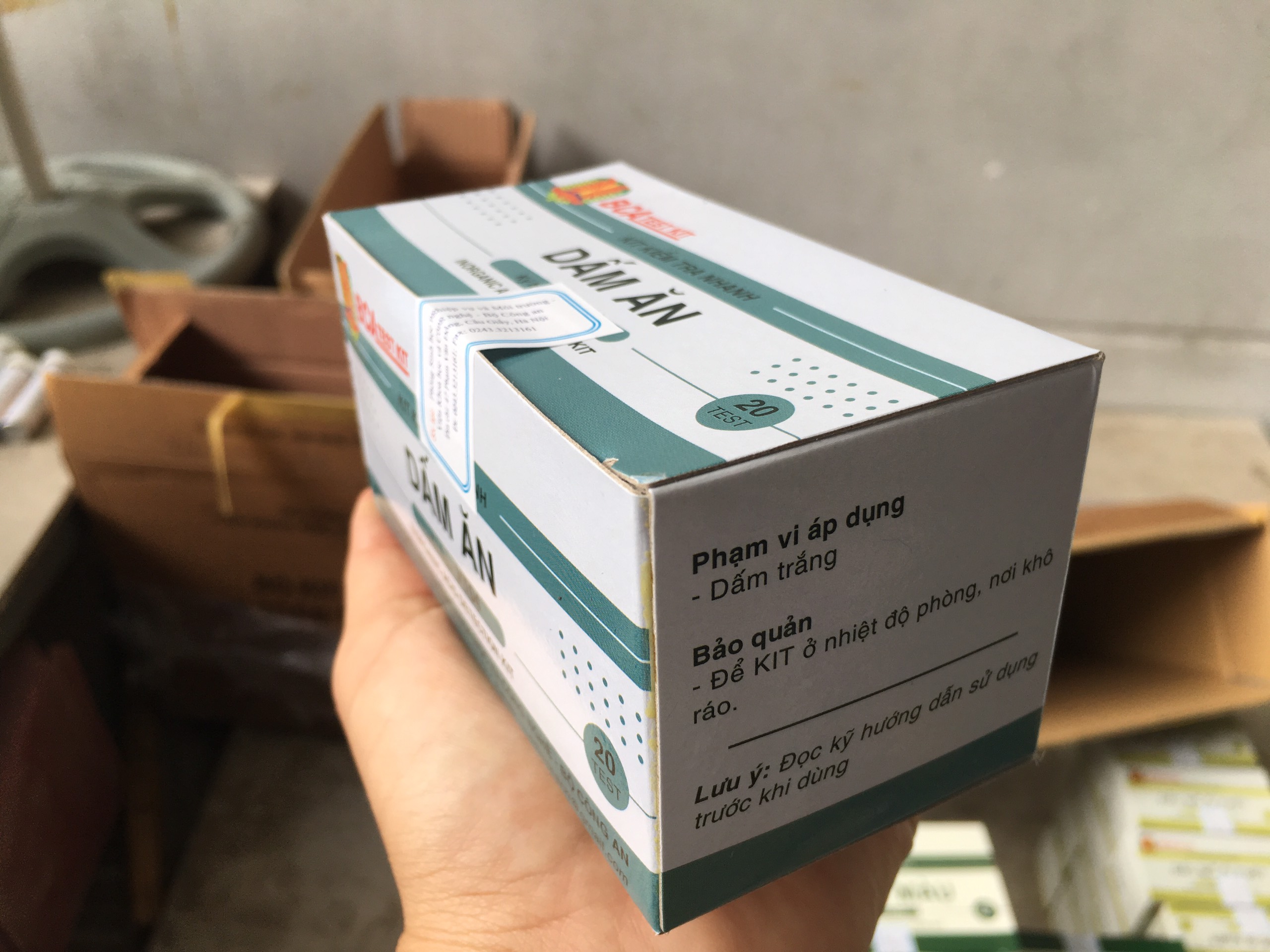 Kit Kiểm Tra Nhanh Dấm Ăn Trong Bảo Quản Thực Phẩm