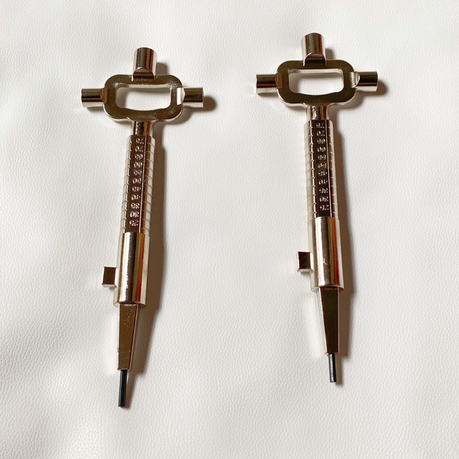 Multi Tool Cylinder Measuring Key Easily to Use Spindle And Cam Operater Wrench Measuring Depth Wrench Bottle Opener Lock Body Squares Rod