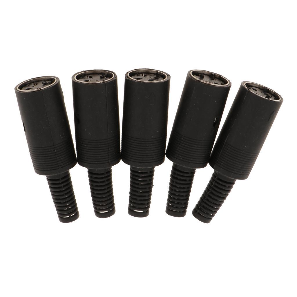 DIN Mini Pin Female Plug Audio Jack Connector for Keyboard/Mouse DIY