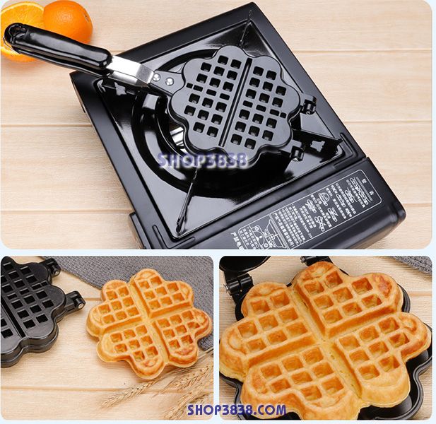 Khuôn Làm Bánh Waffle Trái Tim Chống Dính Nướng ( Loại Đổ Ra Bánh Dày ) Hàng VNCLC