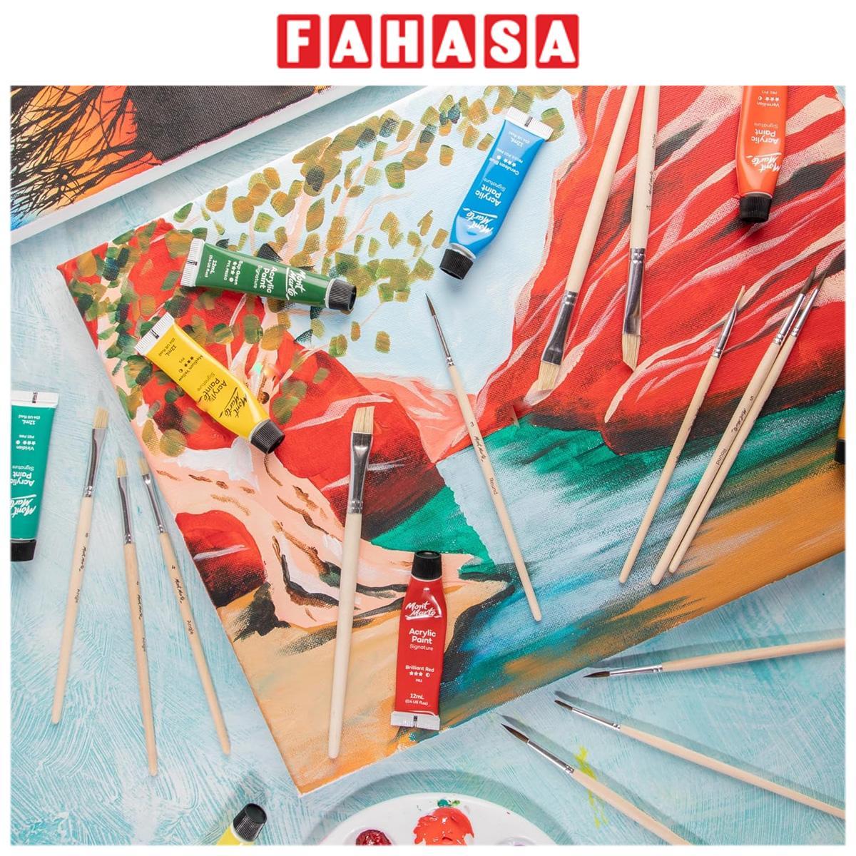 Bộ 13 Cọ Vẽ Natural Hair Brush - Mont Marte BMHS0059