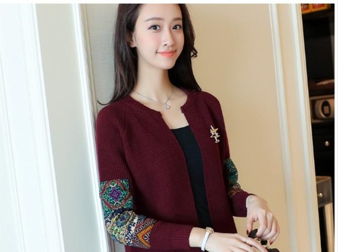 ÁO KHOÁC LEN TAY PHỐI THỔ CẨM CAO CẤP BY6213