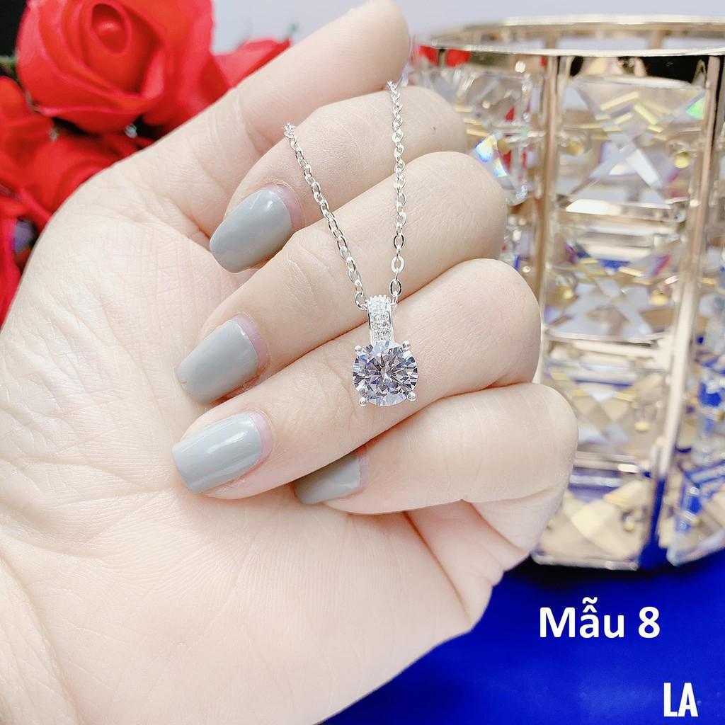 Dây chuyền nữ bạc ta mặt đá MS13d