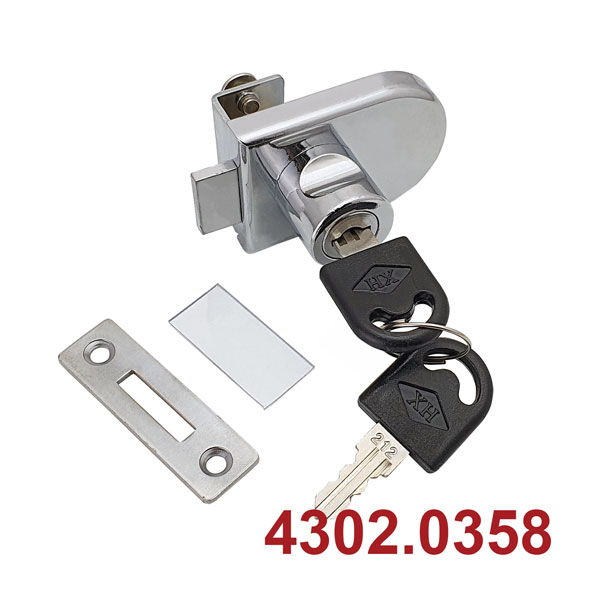Khóa tủ kính đơn 358