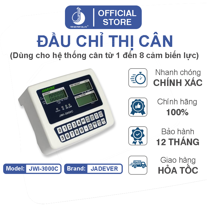 Đầu Chỉ Thị Cân Đếm Số Lượng JWI-3000C JADEVER