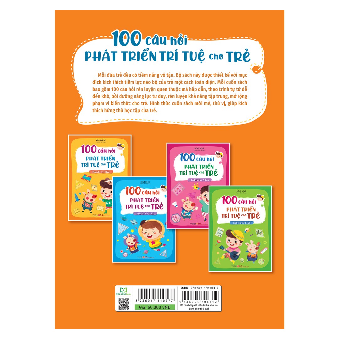 100 câu hỏi phát triển trí tuệ cho trẻ - Dành cho trẻ 3 tuổi B50