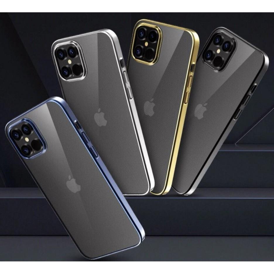 Ốp cao cấp Devia Cực Đẹp lưng trong viền màu dành cho Iphone 12/ 12 pro/ 12 max/ 12 pro max/ 13/ 13 promax - Hàng chính hãng