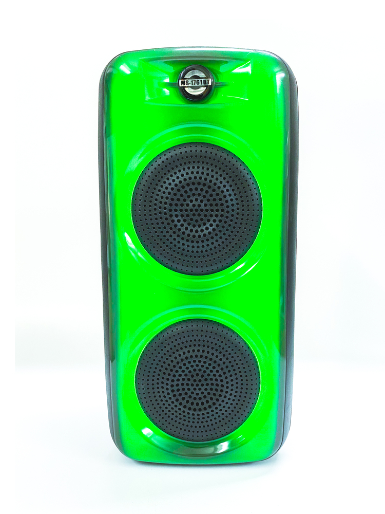 Loa Bluetooth MS-1761BT với đèn led RGB âm thanh bass mạnh tích hợp khe cắm thẻ nhớ, USB và có thể karaoke