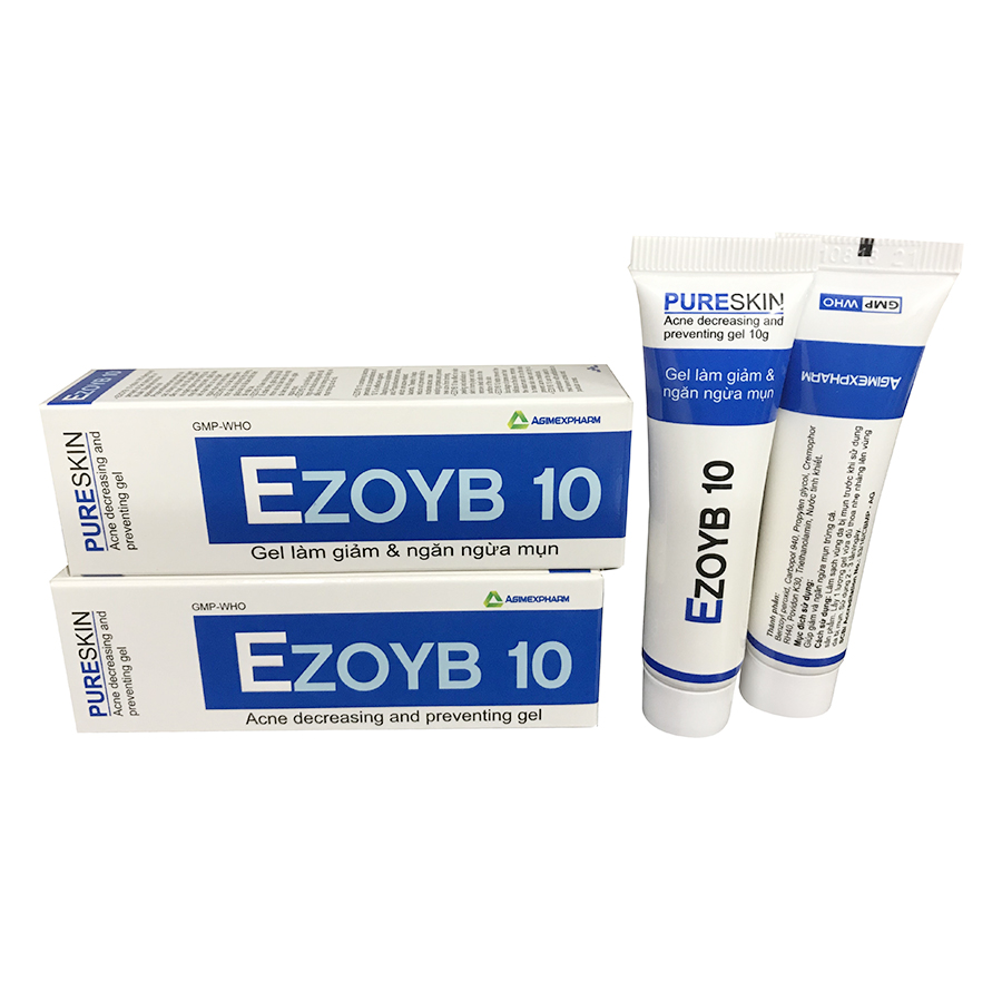 Gel Bôi Ezoyb 10 Giúp Giảm Và Ngăn Ngừa Mụn Trứng Cá (10g)