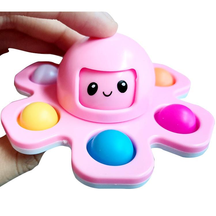 Con Quay Đồ Chơi Spinner Hình Bạch Tuộc Bằng Silicon