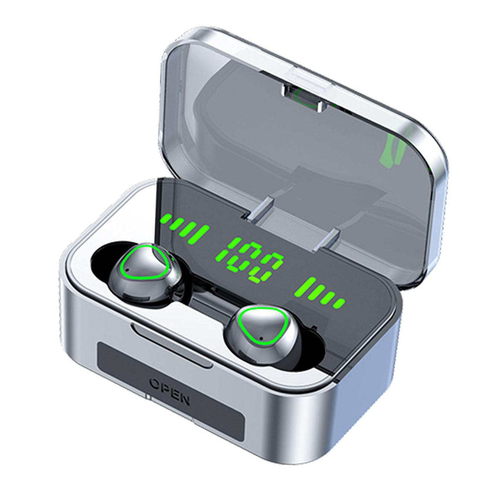 In Ear Earphones Earbuds power Display Universal with Charging Case