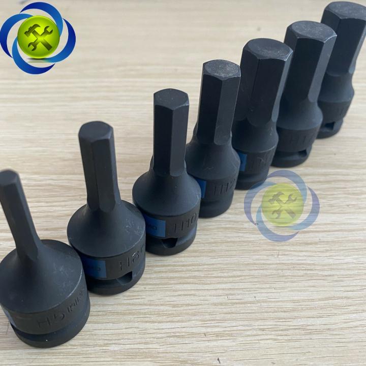 Tuýp lục giác đen KINGTONY loại 1/2 dài 60mm - 4055