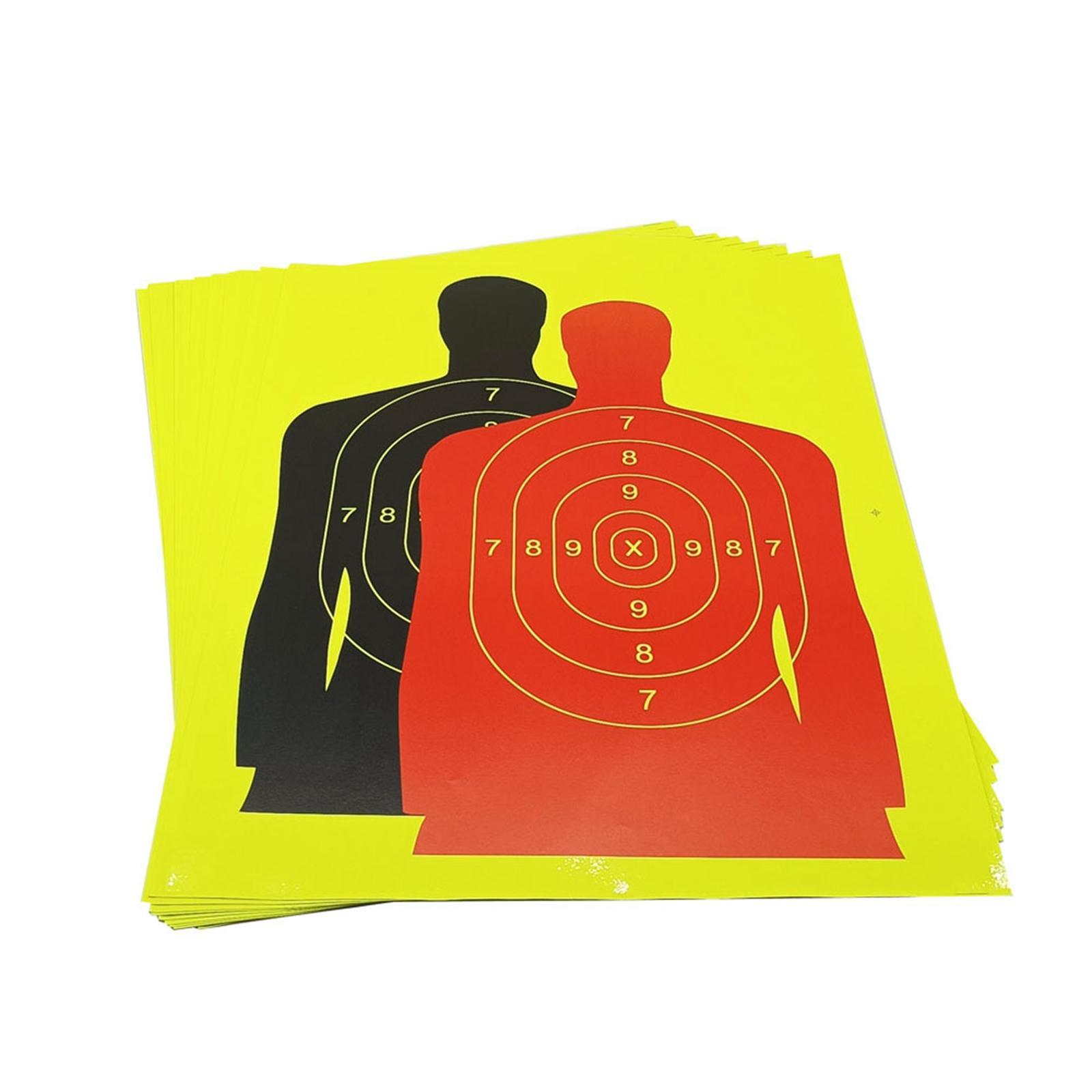 Silhouette Splatter Paper Targets Self Adhesive Visual Feedback for Gun Shooting