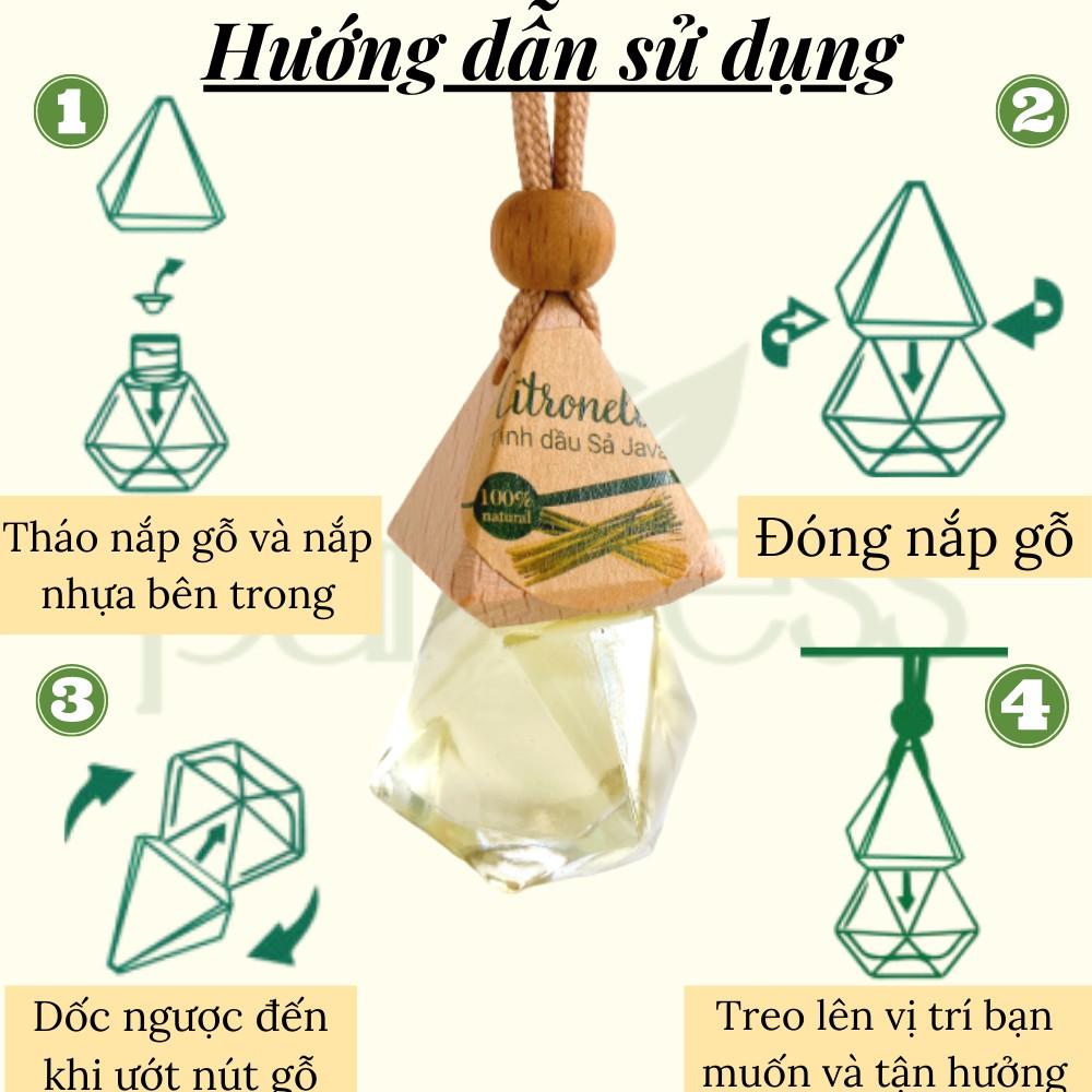 Tinh dầu treo xe ô tô Purevess - giúp khử mùi xe hơi, làm thơm phòng, thư giãn, đuổi muỗi (8 mùi chọn lựa)