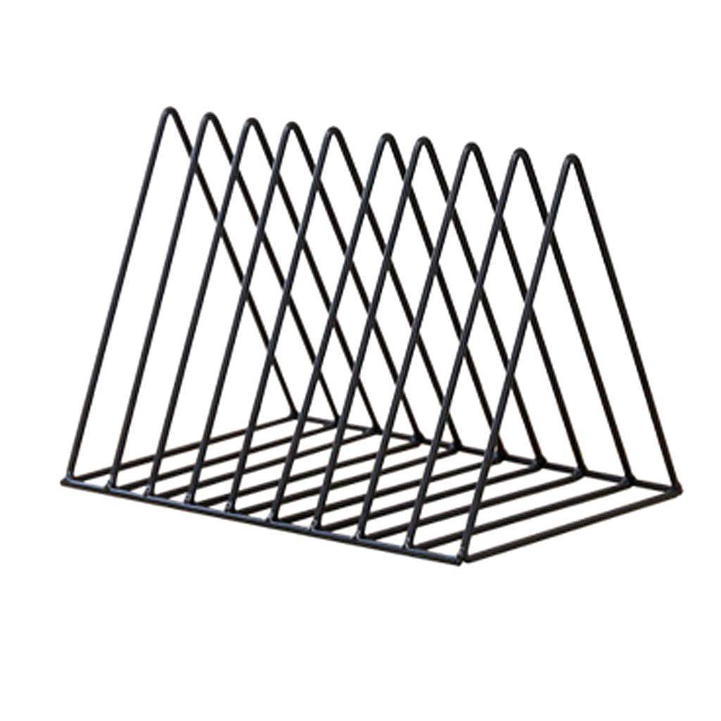 2x Desktop Book Magazine Shelf Holder Bookshelf for Home Office Decor Black