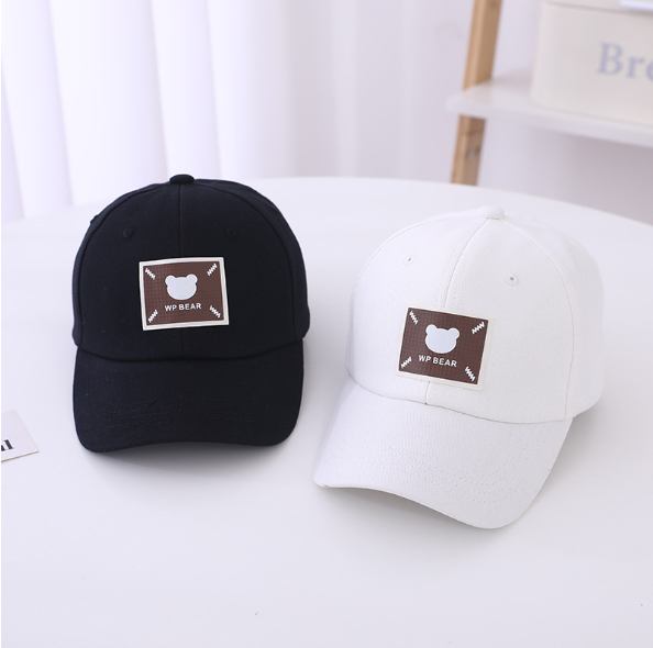 Mũ lưỡi trai cho bé họa tiết hình GẤU Chất Bông mềm mịn kiểu dáng hàn quốc , 2 tuổi - 6 tuổi
