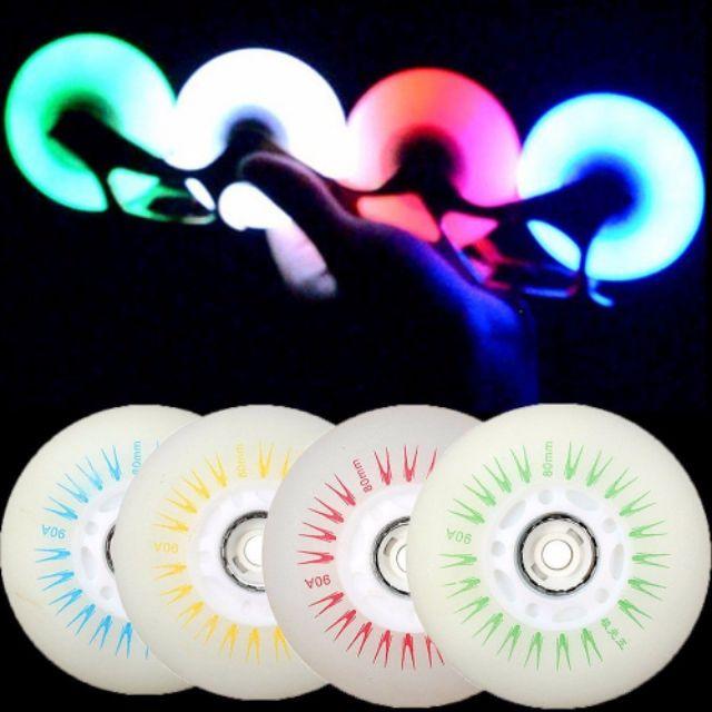 Bánh Xe patin Có Đèn Led , Cao Su Có Độ Bám Đường Cao