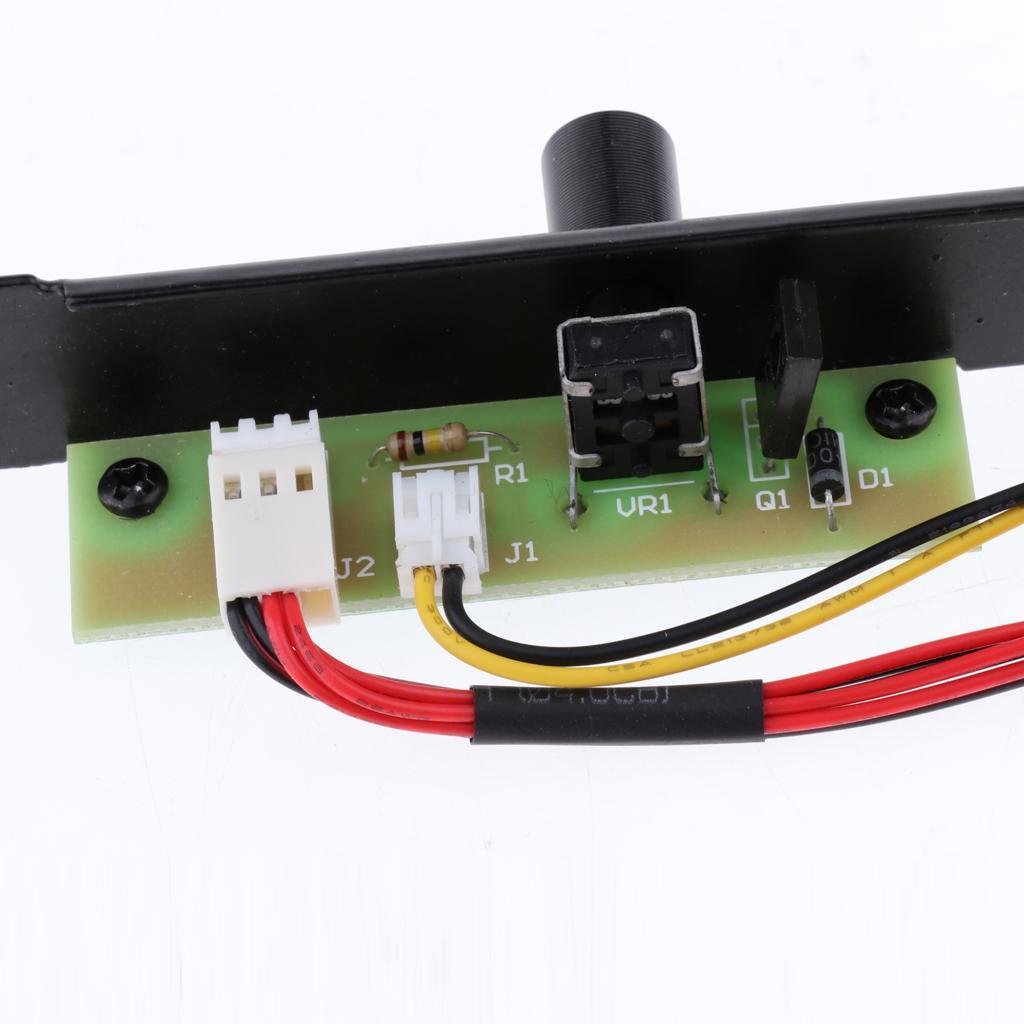 3 Channel PCI Fan Speed Controller for Desktop Computer Case Mini 3Pin 12V