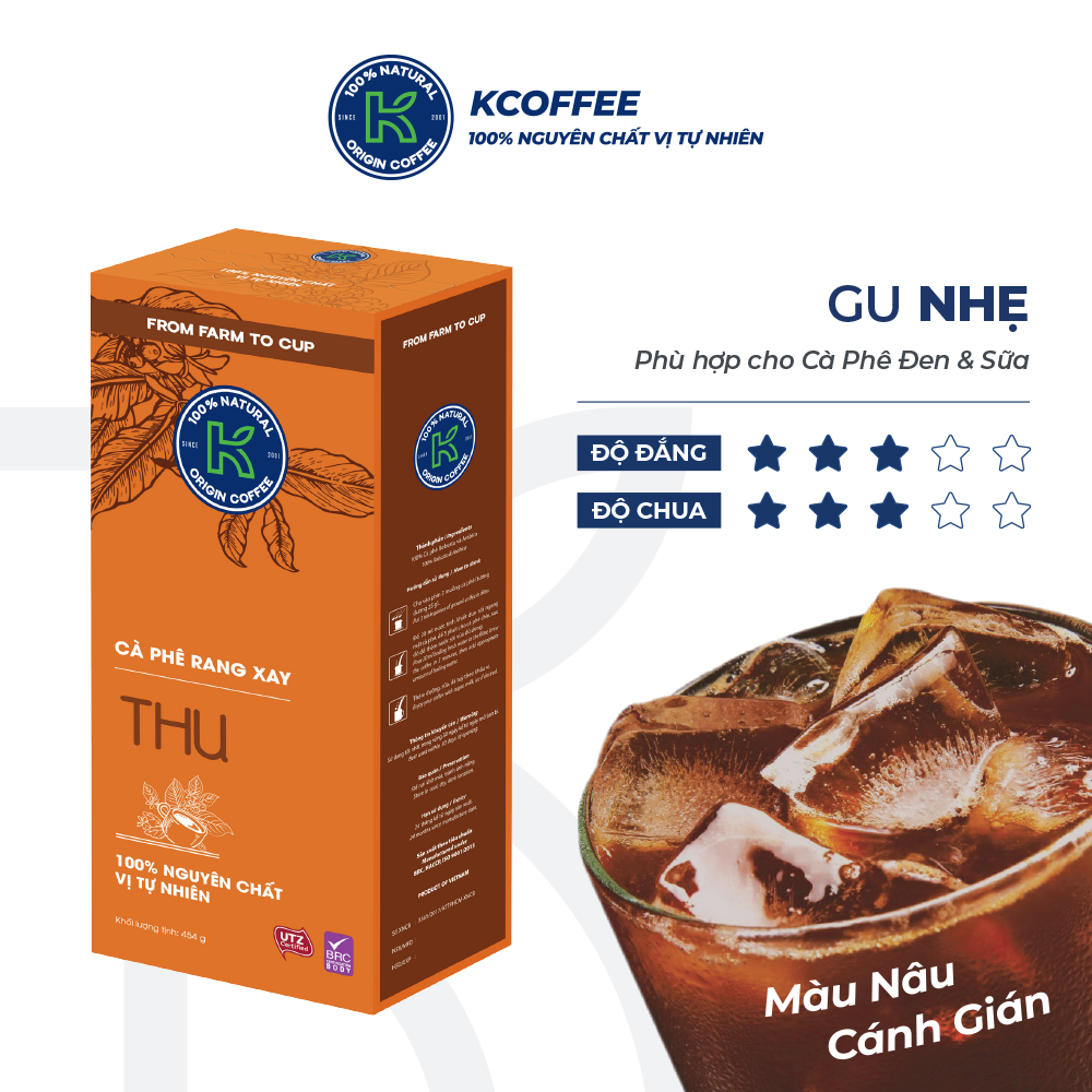 Bộ sưu tập cà phê rang xay K-Coffee Robusta Arabica bốn mùa Xuân Hạ Thu Đông