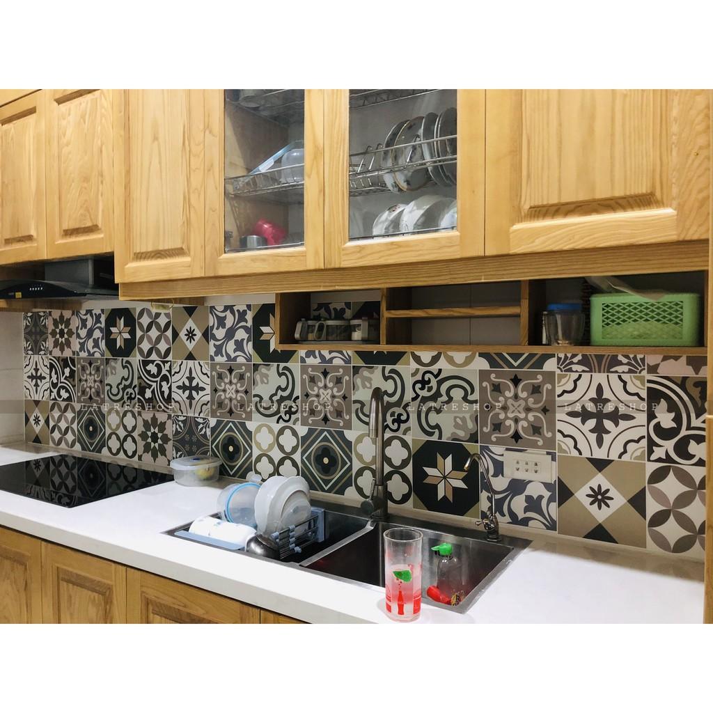 Decal dán tường decor dán bếp kính nhà tắm decor chịu nhiệt dễ lau chùi đề can loại 1 - Ceramic khổ 40x60cm 0004