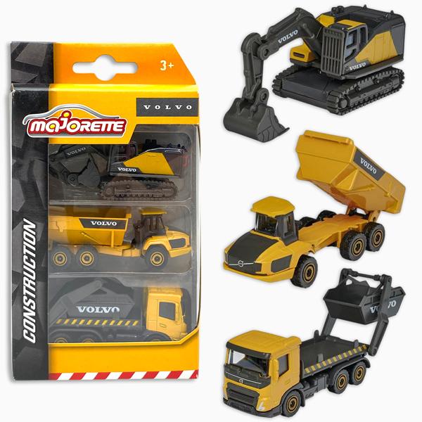 Đồ Chơi Mô Hình Bộ 3 Xe Xây Dựng - Volvo 3 Pieces Set - Majorette 212057284